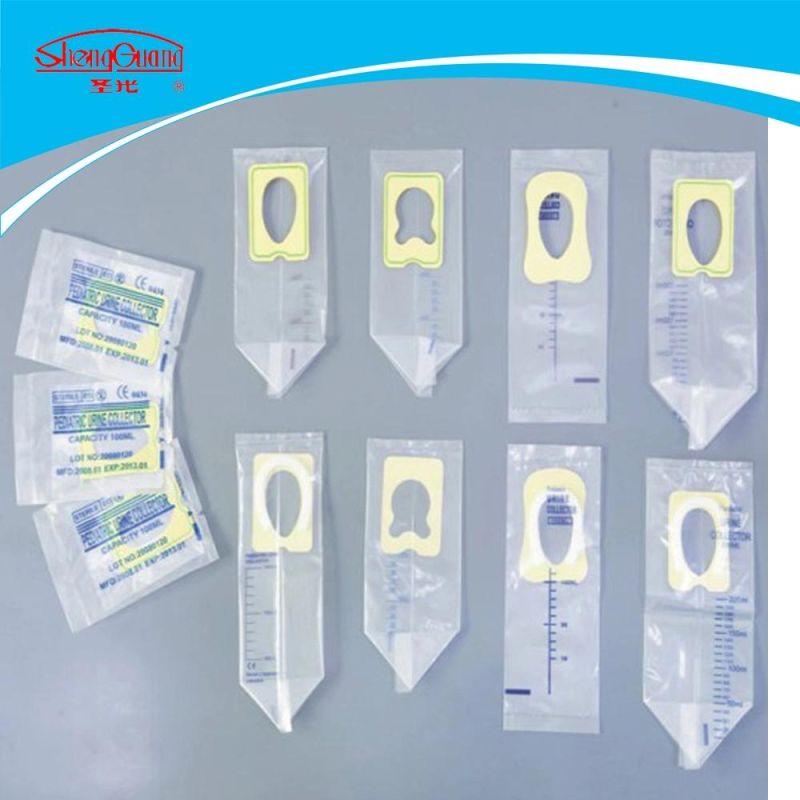 100ml 200ml CE Approved Good Quality Medical Baby Pediatric Urine Bag