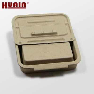 Eco Frienldy Disposable Molded Pulp Foldable Paper Bedpan with Lid