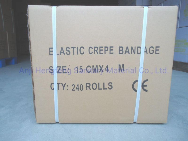 5cm * 4.5m High Quality Medical Consumables First Aid Sport Surgical Cotton Elastic Crepe Bandage