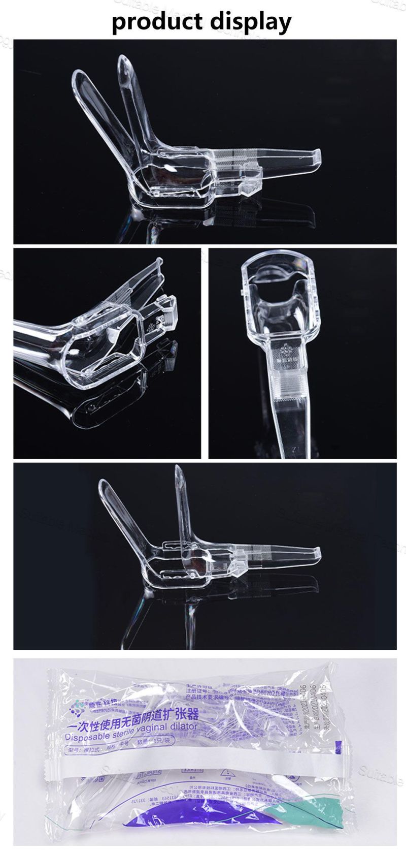 Disposable Sterilized Medical Semitransparent Vaginal Speculum Dilators