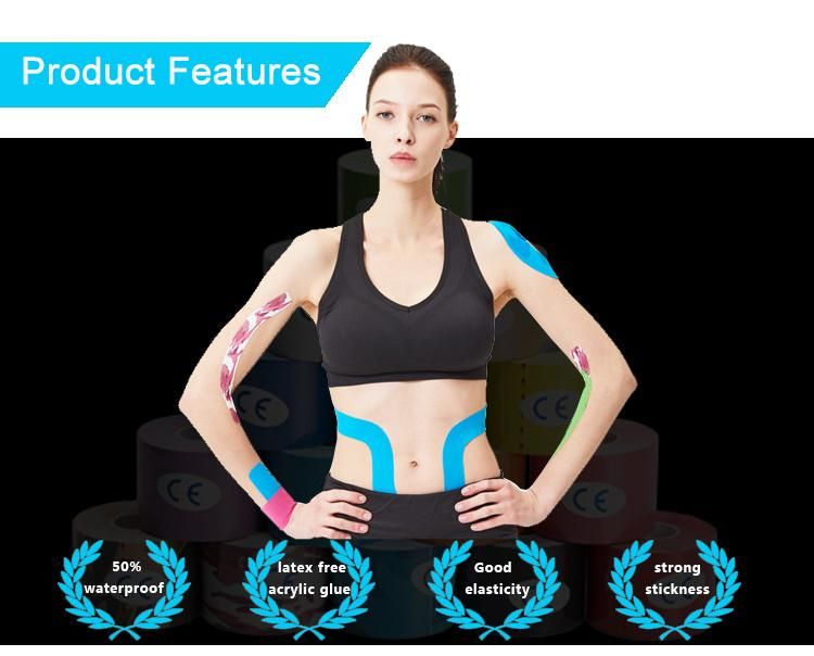 Medical Supply Surgical Consumables Sports Kinesiology Tape with Ce, FDA