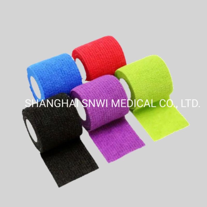 Medical Disposable Skin/White Color Cotton Plain Crepe Elastic Spandex Bandage