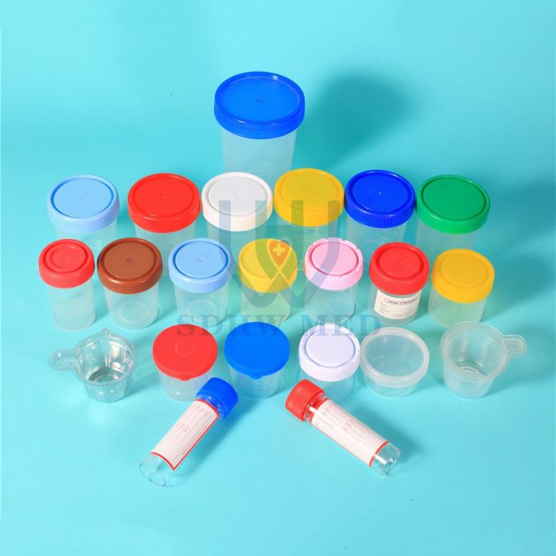 Wholesale 10ml 30ml 40ml 60ml 120ml Sterile Urine Specimen Stool Test Cup Container