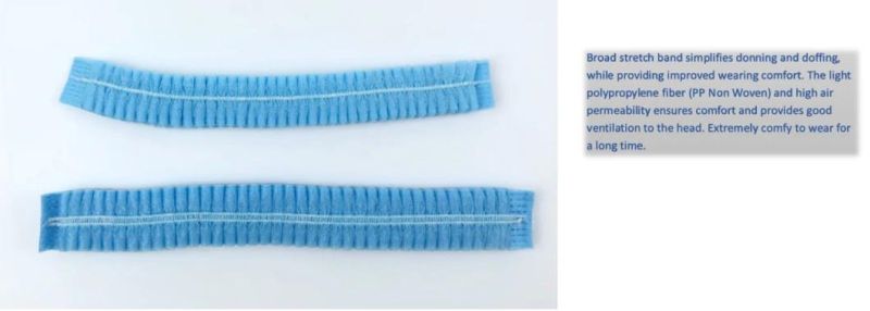 Xiantao Factory Wholesale Disposable Head Cover Medical Surgical Clip Caps for Nurse