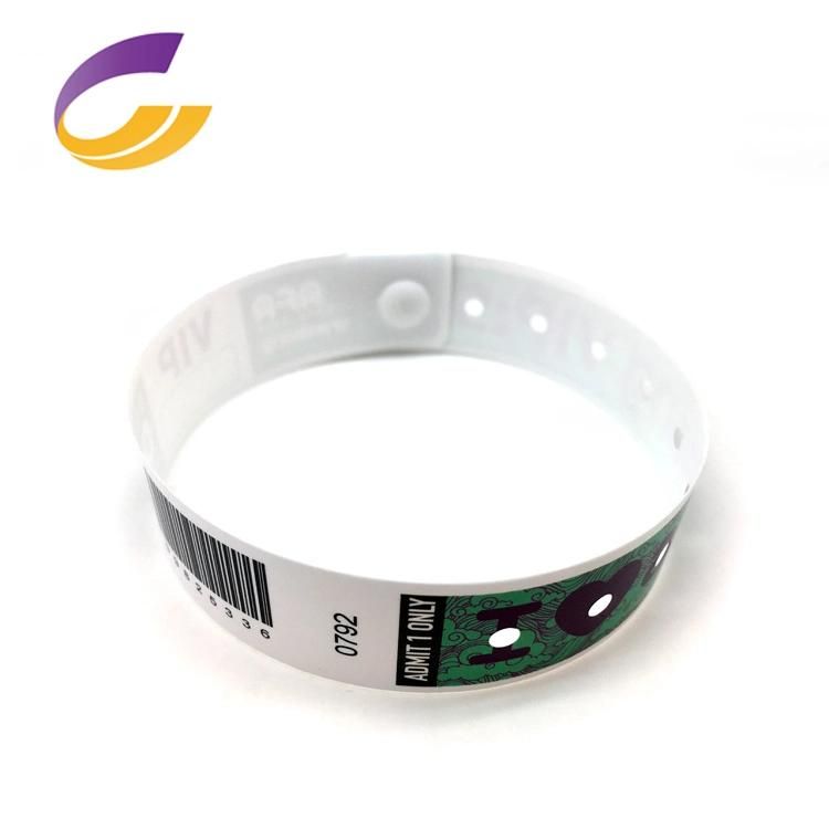 2021 Hot Sale Plastic Barcode/Qr Code Wristband for Event