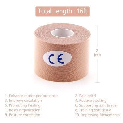 Breathable Waterproof Cotton Elastic High Performance Therapy Muscle Athletic Kinesiology Sports Tape