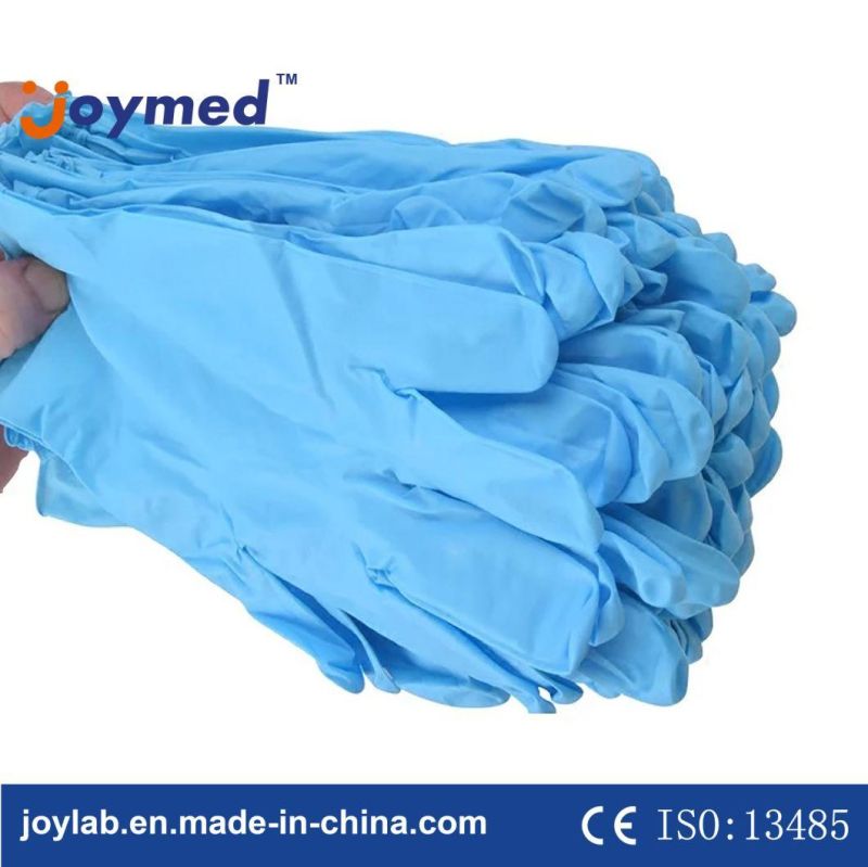 New Product Disposable Blue Synthetic Nitrile Gloves Manufacturer