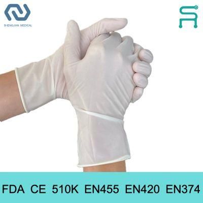 CE En455 Powder Free Natural Latex Examination Gloves