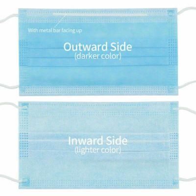 Clean Room and Dental Medical 3 Layers Disposable Black Surgical Mas