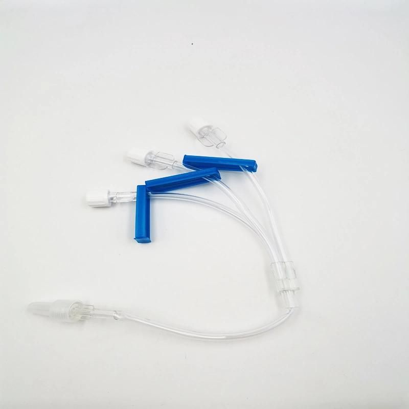 1/2/3/4 Way Extension Tube Infusion Set with Needle Free Connector