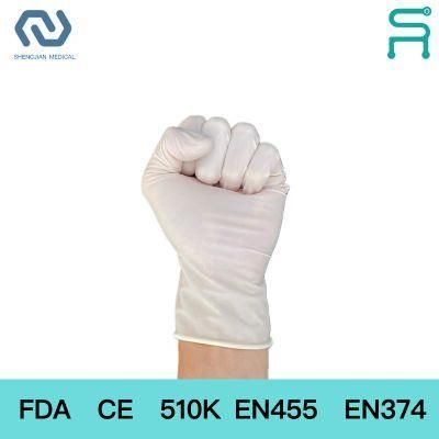 FDA CE 510K En455 Disposable Powder Free Latex Examination Gloves