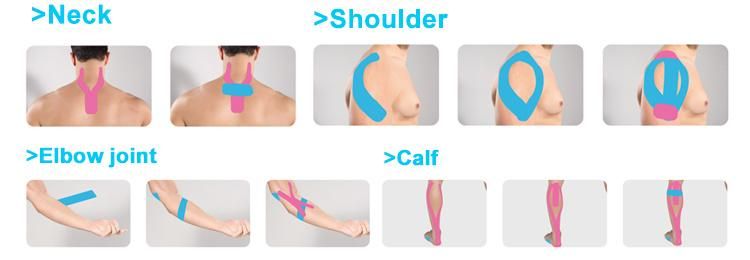 Rayon Kinesiology Sports Tape Waterproof Kinesiology Tape