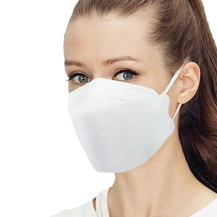 Wholesale Kf94 Black Disposable Non-Woven Fabric Protective Fish Shaped Mask