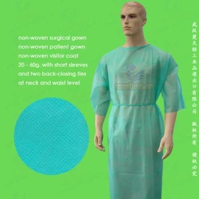 Non-Woven/Non Woven/Nonwoven Disposable Surgical Gown, Disposable Isolation Gown