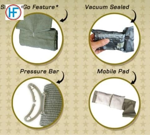 Professional Chinese Manufacturer with Interional Certificates Hemostatic Emergency Bandage First Aid Green Bandage