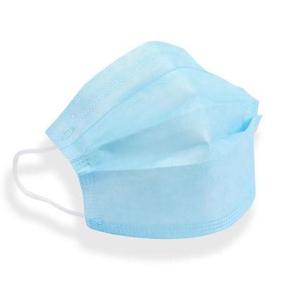 Medical Face Mask Blue Disposable Face Mask 3 Ply Earloop