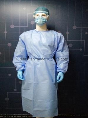 Wholesales Level 1 PP+PE Thick Hospital Medical Disposable Isolation Gown