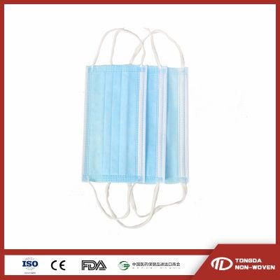 Prevent Mask Dust Nonwoven Cloth Filter Disposable Face Mask Hospital Mascherine CE Dental Mask