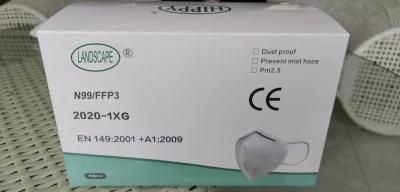 Stock 99% Filter Efficiency Disposable Half-Masks Ce Valve FFP3 Valved Respirator N99