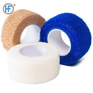 Mdr CE Approved Non Woven Elastic Cohesive Bandage Huamn or Animals Use Printed Custom Self-Adhesive Bandage