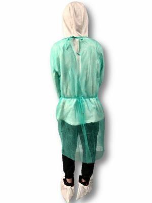 Reliable Green Disposable Isolation Suit Protective Gown Clothing