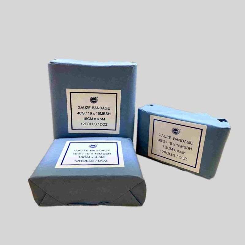 Medical Disposable Surgical Dressing 80%Cotton 20% Spandex Fabric Elastic Crepe Bandage