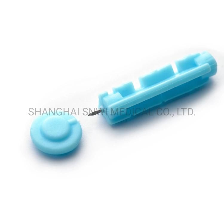 Medical Disposable Sterilie Twist Blood Lancet with Safety Cap and Tri-Bevel Nedle Tip