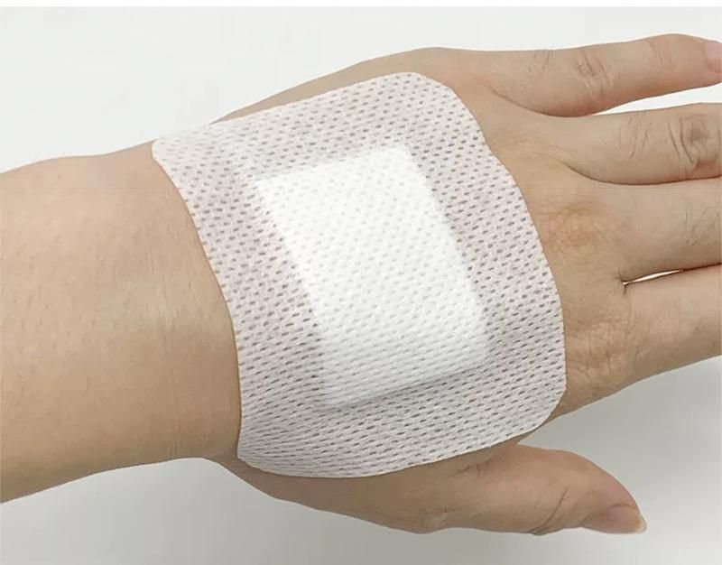Medical High Quality Adhesive Wound Dressing Pad 6X7cm Non-Woven Breathable Accessories for First Aid Kit