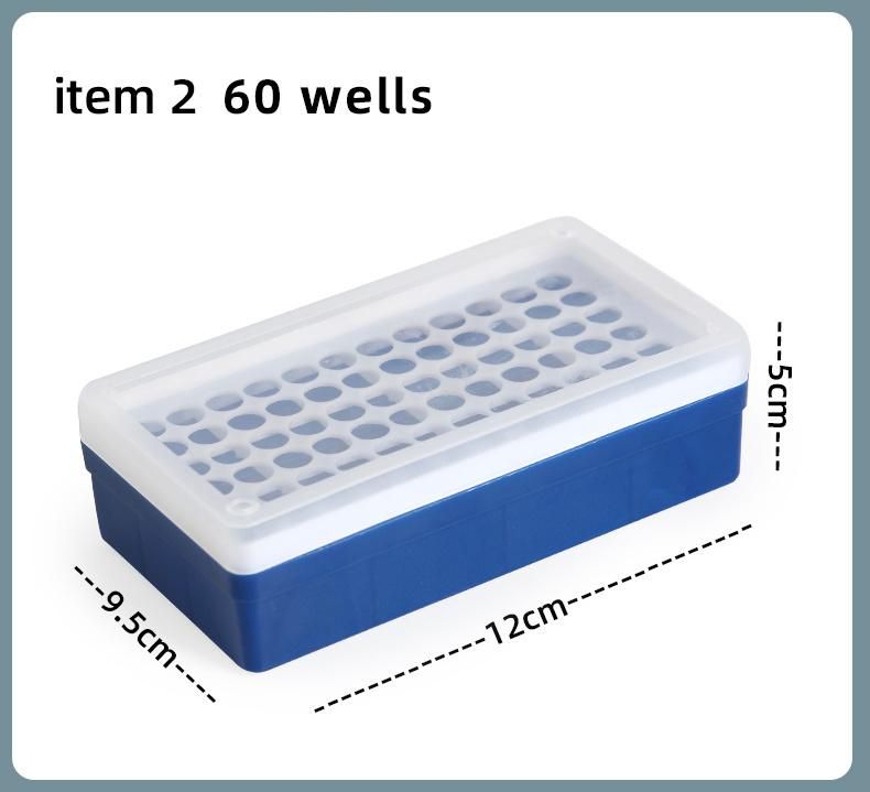 1000UL/100wells High Quality Empty PP Pipette Tip Box with Lid Pipet Tip Rack