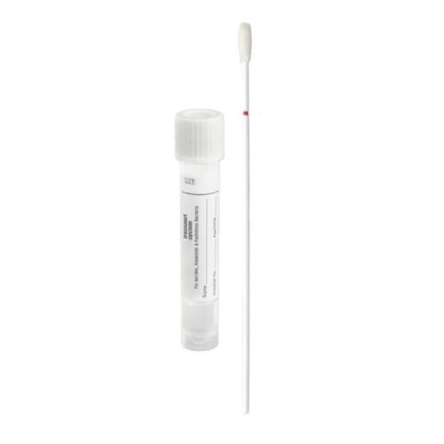 Sterile Disposable Specimen Collection Nylon Flocked Nasopharyngeal Swab Throat Oral Nasal Swab