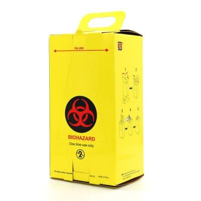 Biohazard Collection Medical Sharp Waste Safety Boxes Needle and Medical Consumables