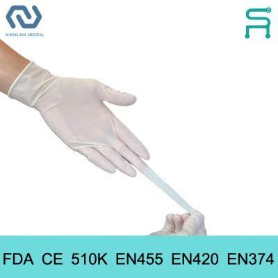 En455 510K Disposable Latex Medical Examination Gloves