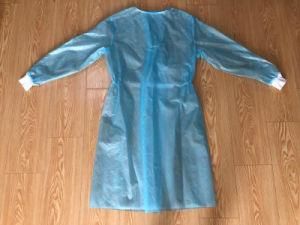 Disposable PE/PP Medical SMS Nonwoven Isolation Surgical Hospital Doctor Protective Gown From Famous Factory
