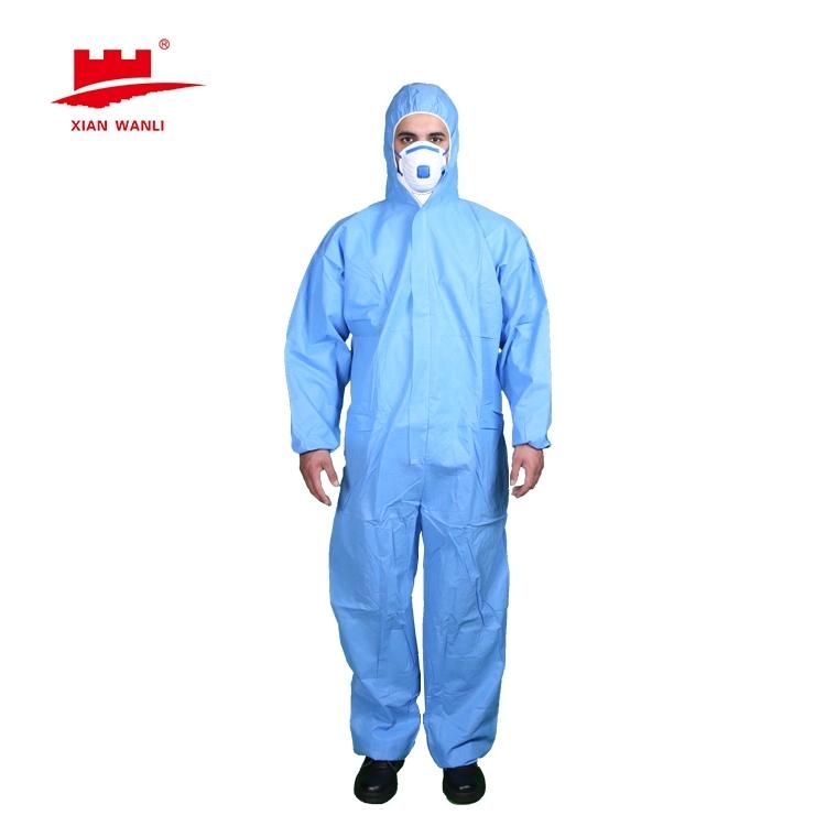 Reusable Washable Garment Blue 5mm Stripe Overall ESD Smock Clothing, Cleanroom Suit Clothes Antistatic Coverall