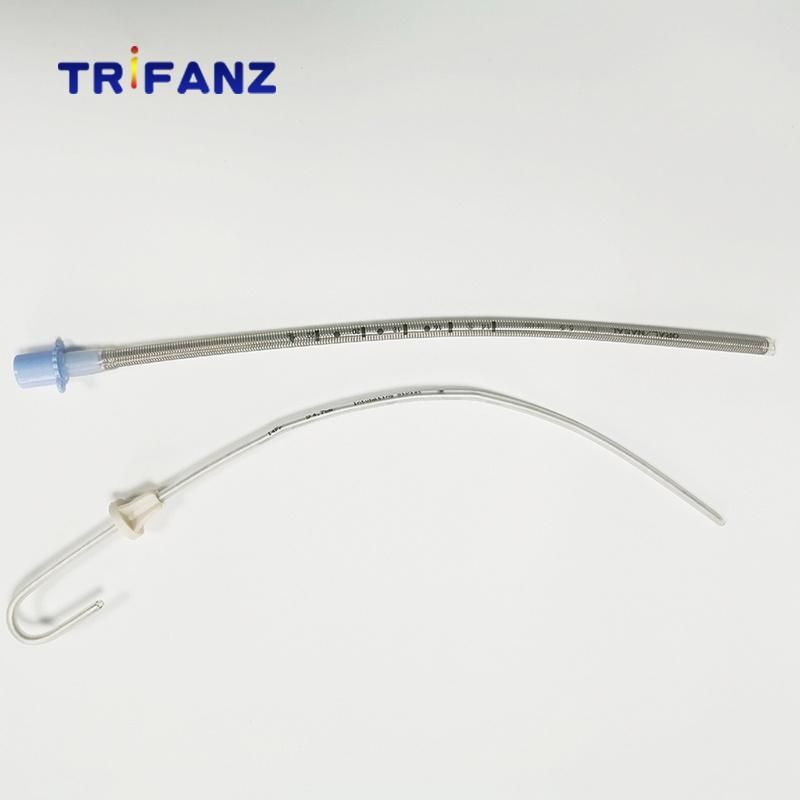 Hospital Surgical Reinforced Silicone Endotracheal Tube Without Cuff