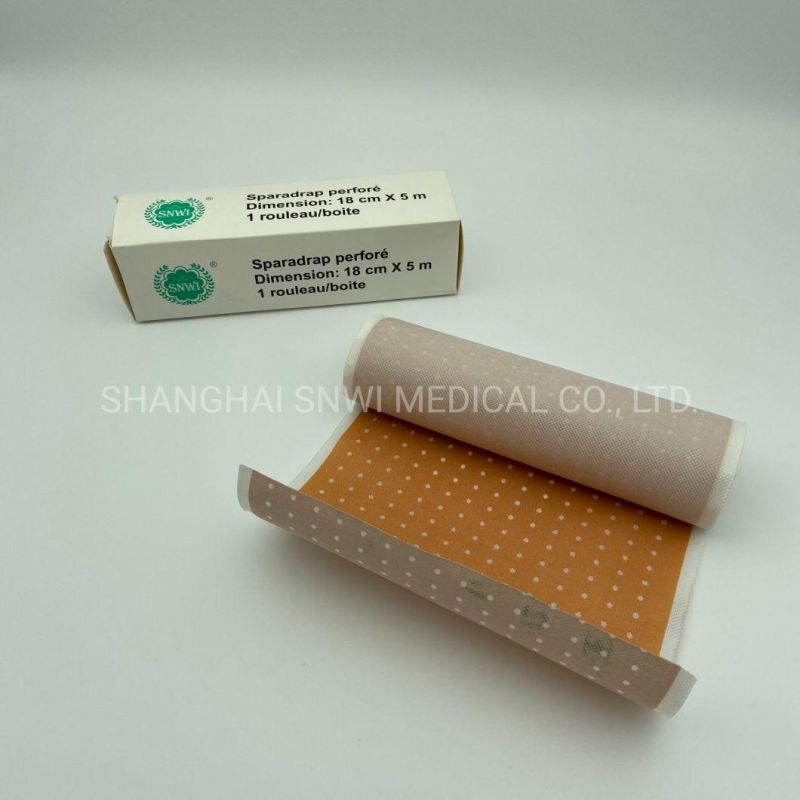 Skin Color Medical Drilled and Perforated Zinc Oxide Plaster Punching Plaster