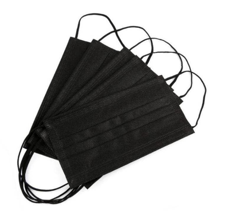 Factory Stock PP Nonwoven Black Face Masks