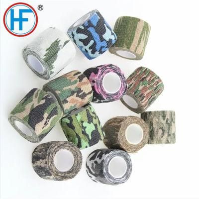 Mdr CE Approved Soft &amp; Light Fabric Cohesive Bandage with Wide Range of Colors