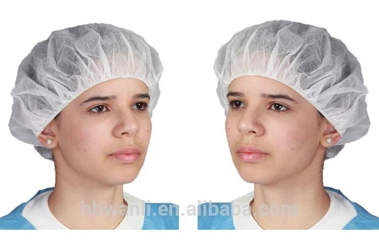 Disposable Non-Woven Round/Bouffant/Mob/Clip Cap for Food Industry