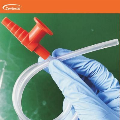 Inexpensive PVC Suction Tube with Connector and Different Cap Size 6fr-22fr Optional