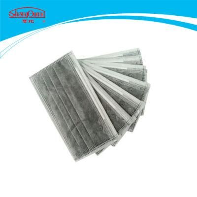 Non-Woven 3 Ply and 4 Ply Activated Charcoal Black Surgical Face Mask