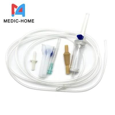 High Quality Medical Disposable IV Infusion Set with Flow Control Regulator