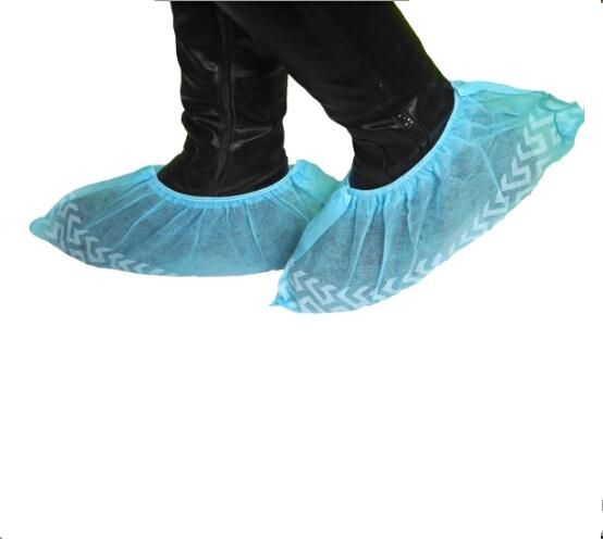 Disposable Head / Foot Protection Shoe Cover with Skid Proof Stripe