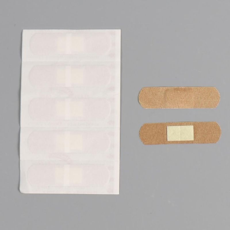 20PC/Box 72X19mm Skin Color Breathable Flexi Fabric Wound Dressing First Aid Plaster