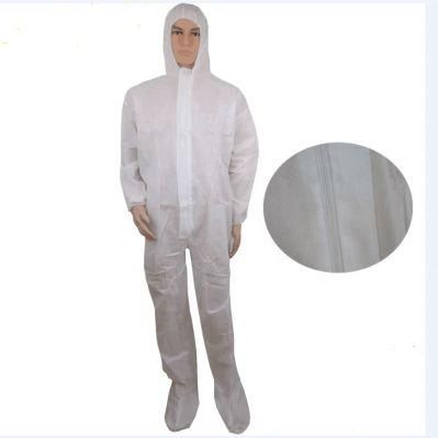 High Quality and Practical PPE Protective Suit Fabric Protective Disposable Nonwoven Coverall with Hood