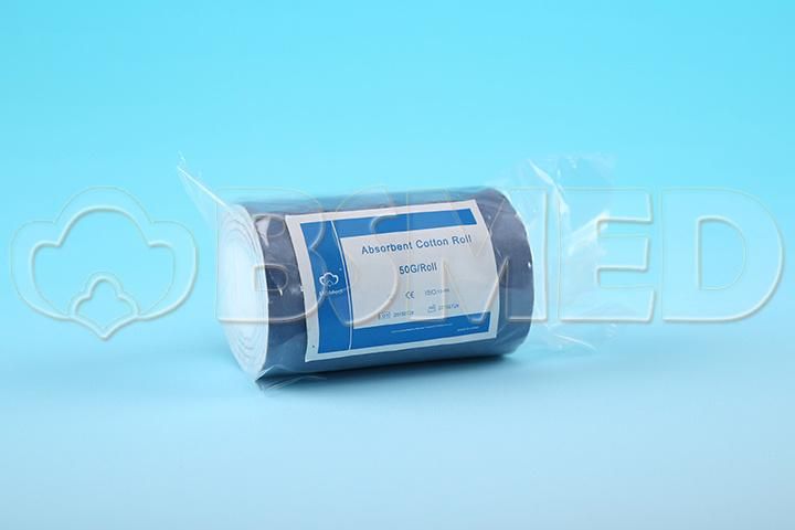 25g/50g/100g Medical Supply Top Crop Cotton Roll for Hospital Use