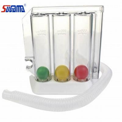 Three Ball Incentive Spirometer for Lung Function Exercise Breathing Exerciser 600cc 900cc 1200cc 3 Balls Incentive Spirometer