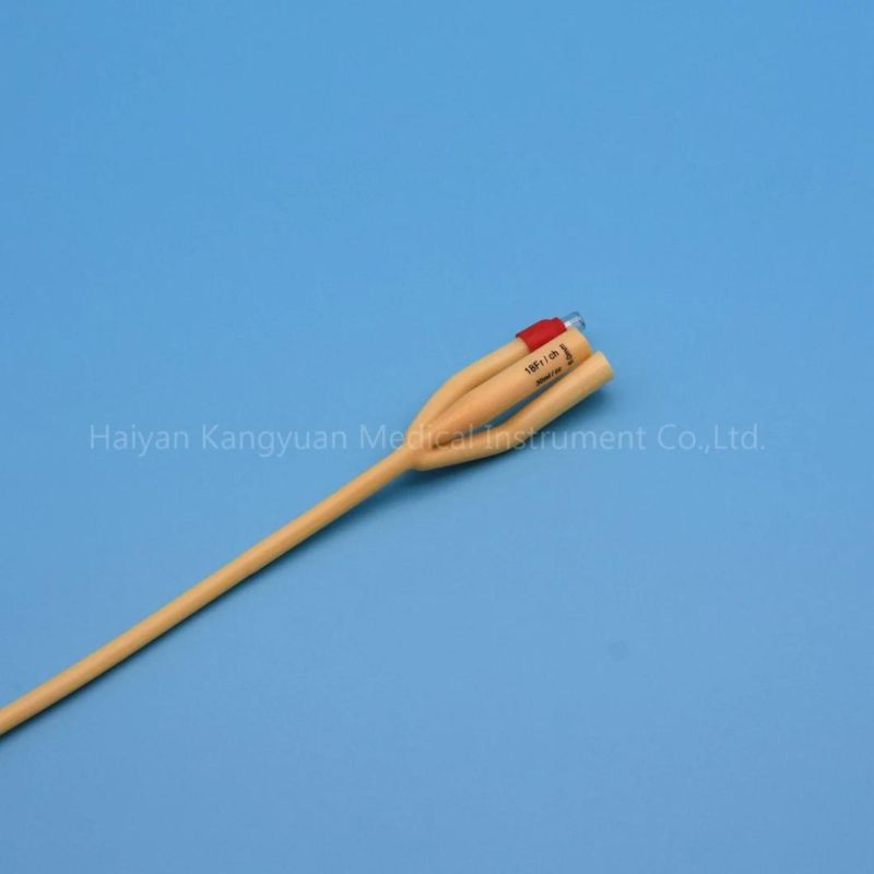 2 Way or 3 Way Silicone Coated Latex Foley Catheter