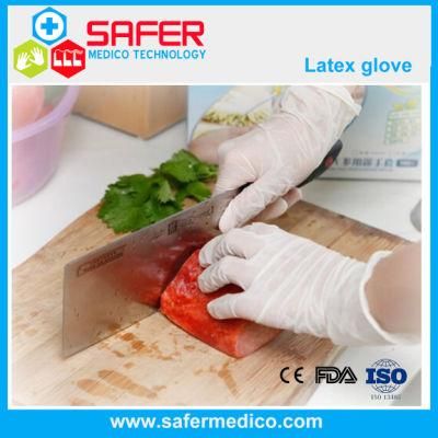Malaysia Manufacturer Disposable Latex Glove with Pre Powder Non Sterile