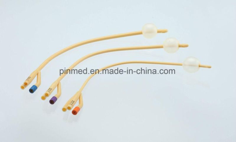 Medical Disposable 3 Way Latex Foley Catheter with CE